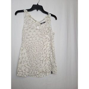 Elegant Cream Patterned Women's Top